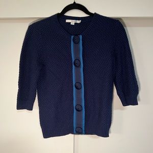 Boden Navy Blue Button Up Knit Cardigan Size 8